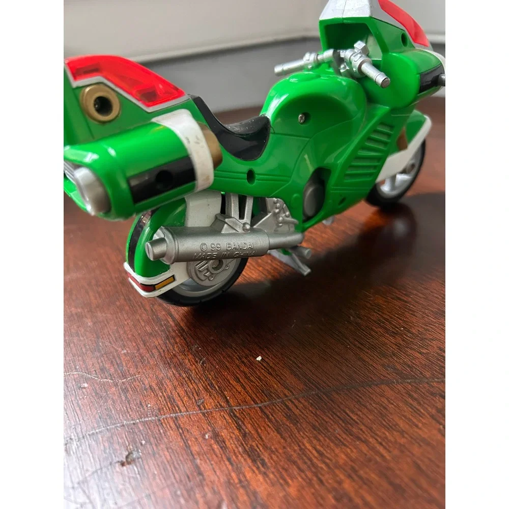 Vintage 1999 Bandai Power Rangers Lightspeed Rescue Green Ranger Cycle Vehicle